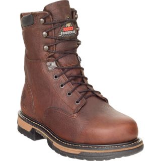 Rocky IronClad 8 Inch Waterproof Work Boot   Brown, Size 11 Wide, Model 5693