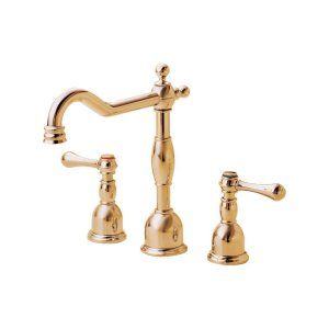 Danze D304057PBV Polished Brass Opulence Two Handle Widespread Lavatory Faucet