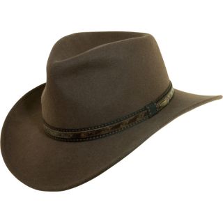 Dorfman Pacific Wool/Felt Outback Hat   Khaki, XL, Model DF105