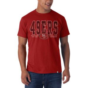 San Francisco 49ers 47 Brand NFL Word Mark Flanker T Shirt