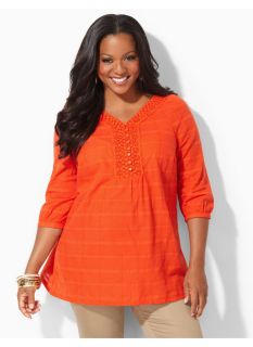 Catherines Plus Size Bayside Shirt   Womens Size 0X, Orange