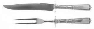 Wallace Renaissance (Sterling,1925,No Monograms) 2 Piece Small Carving Set W/Ste