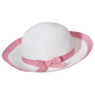 Cherokee Infant Toddler Girls Floppy Hat   White 2T/5T
