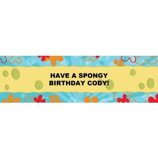 Spongy Personalized Banner