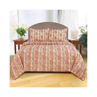 Park B Smith Park B. Smith Le Flaive Floral Quilt, Cinnabar