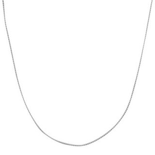 Sterling Silver Serpentine Chain Necklace   Silver (18+2)
