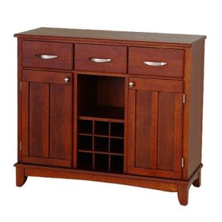 Buffet Home Styles Hutch Style Buffet   Red Brown (Cherry)