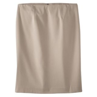 Merona Womens Plus Size Classic Pencil Skirt   Khaki 24W