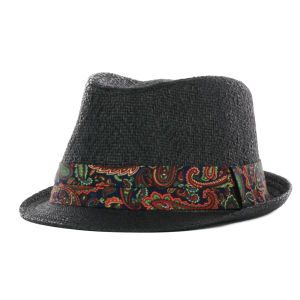 LIDS Private Label PL Patterned Fedora w/ Paisley Band