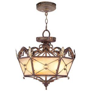 LiveX Lighting LVX 8824 64 Palacial Bronze with Gilded Accents Bristol Manor Con