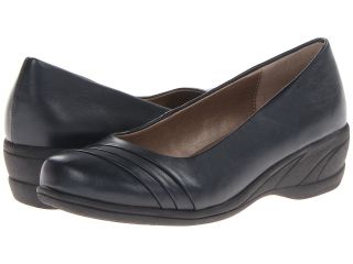 Soft Style Easy To Pleats Womens Slip on Shoes (Navy)