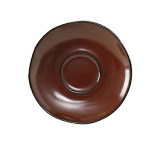 Tuxton 6 3/8 Ceramic Saucer   Red Rock