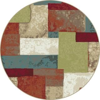 Decora Multi Contemporary Area Rug (710 Round)