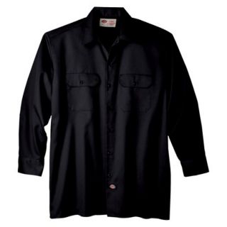 Dickies Mens Original Fit Twill Work Shirt   Black M