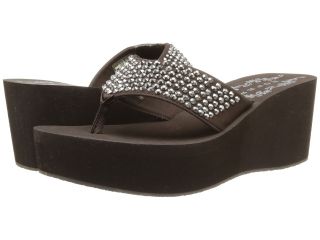 Roper Crystal Wedge Sandal Womens Wedge Shoes (Brown)