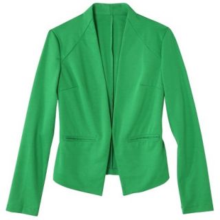 Merona Petites Ponte Collarless Jacket   Green MP