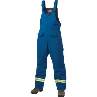 Tough Duck Flame Resistant Lined Bib Overall   Royal Blue, 4XL, Model F77602