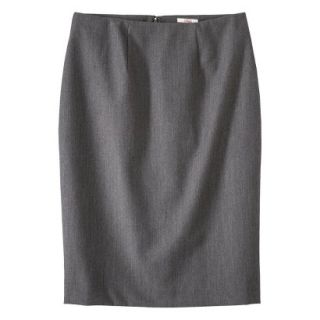 Merona Womens Twill Pencil Skirt   Heather Gray   14