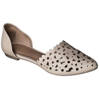 Womens Mossimo Lainey Perforated Two Piece Flats   Blush 7.5
