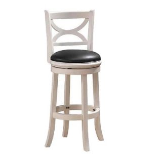 Counter Stool Boraam Industries Florence Sanded Swivel Counter Stool   White