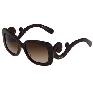 Prada Womens Pr 27os 2au6s1 Glossy Tortoise Baroque Sunglasses
