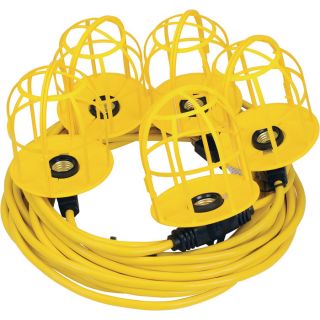 Ironton 50 Ft. String Lights   5 Lampholders, 125 Volts, 15 Amps