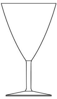Josair Mady Water Goblet   Clear, Plain        Smooth Stem
