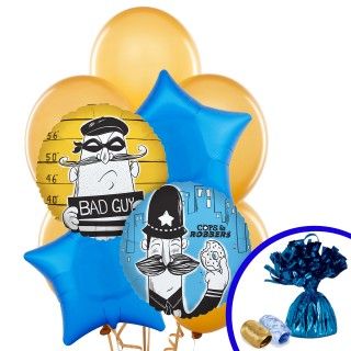 Cops and Robbers Party Balloon Bouquet