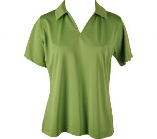 Womens Willow Pointe Performance Polo Shirt   Leaf Green Short Sleeve Shirts