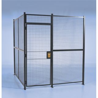 Wirecrafters Pre Engineered Security Room   12Ft.L x 12Ft.W x 8Ft.H Panels., 3 