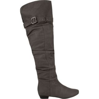 Firenze Womens Over The Knee Boots Grey In Sizes 7.5, 7, 8, 6.5, 10,