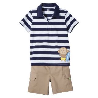 Just One YouMade by Carters Toddler Boys 2 Piece Set   Blue/Khaki 4T