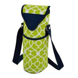 Picnic At Ascot Single Bottle Tote 13in Trellis Green