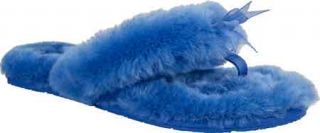 Womens UGG Fluff Flip Flop II   Electric Blue Slippers