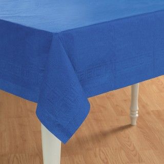 True Blue (Blue) Paper Tablecover