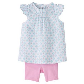 Just One YouMade by Carters Newborn Infant Girls 2 Piece Set   White/Pink 18 M