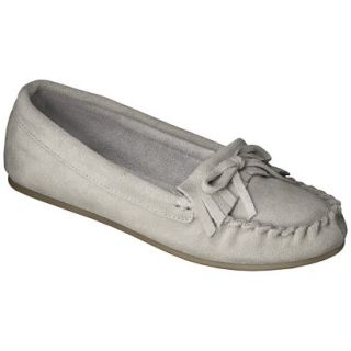 Womens Mossimo Supply Co. Genuine Suede Lark Moccasin   Taupe 8