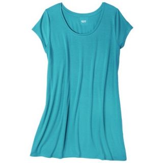 Mossimo Supply Co. Juniors Plus Size Short Sleeve Tee Shirt Dress   Aqua 1