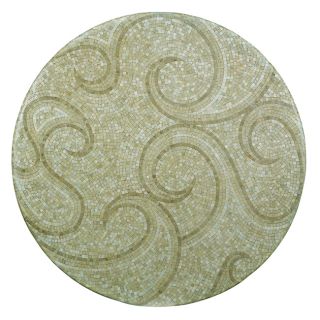 Outdoor Waves 48 inch Round Mosaic Table Top