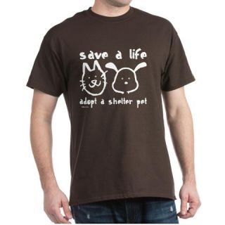  Save a Life   Adopt a Shelter Pet Dark T Shirt