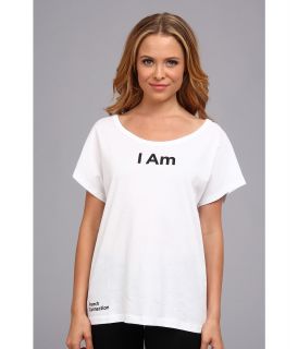 French Connection I Am Tee Womens Short Sleeve Pullover (White)
