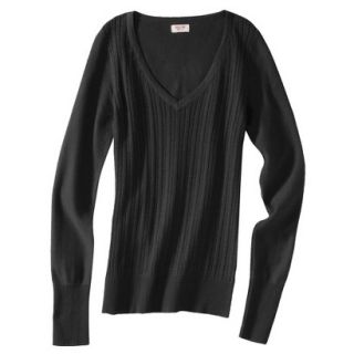 Mossimo Supply Co. Juniors Pointelle Sweater   Black S(3 5)