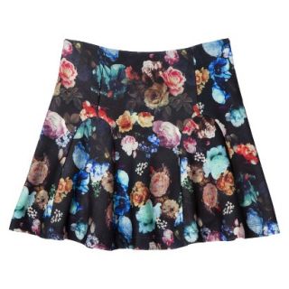 Mossimo Womens Scuba Skirt   Floral Print L