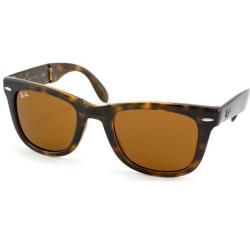 Ray Ban Unisex Folding Wayfarer 710 Havana Wayferer Sunglasses