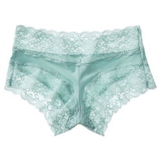 Gilligan & OMalley Womens Micro With Lace Trim Boyshort   Cool Water XS
