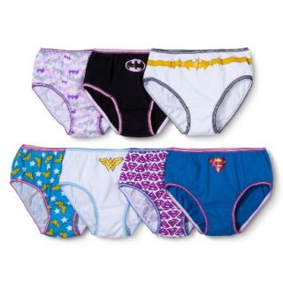 Justice League Girls 7 Pack Hipsters   Multicolor 8