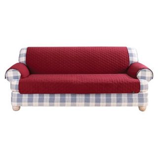 Sure Fit Quilted Duck Furniture Friend Pet Loveseat Cover   Claret