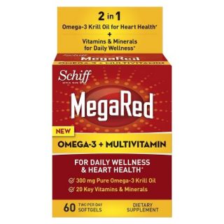 Schiff MegaRed Omega 3 + Multivitamin Softgels   60 Count