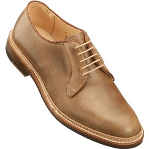 Alden Mens Plain Toe Blucher Natural Chrome Excel Shoes, Size 11 D   9501