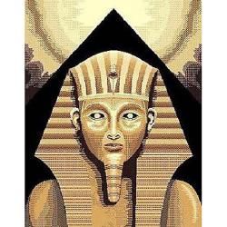 African Adventure Egyptian King Tut Beige Area Rug (5 X 7)